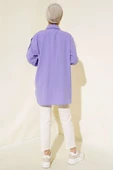 Kol Apoletli Gömlek Lila thumbnail 3