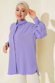 Kol Apoletli Gömlek Lila thumbnail 1