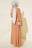 Hakim Yaka Elbise Camel - 3