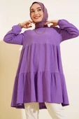 Kol Lastikli Tunik Lila thumbnail 1
