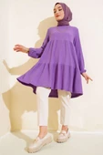 Kol Lastikli Tunik Lila thumbnail 2