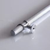 Burç Kulp 96 mm Krom Renk Mobilya Mutfak Çekmece Dolabı Dolap Kulpları Kapak Kulpu Kulbu Metal thumbnail 4