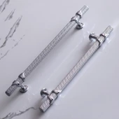 Burç Kulp 96 mm Krom Renk Mobilya Mutfak Çekmece Dolabı Dolap Kulpları Kapak Kulpu Kulbu Metal thumbnail 6