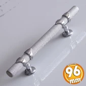 Burç Kulp 96 mm Krom Renk Mobilya Mutfak Çekmece Dolabı Dolap Kulpları Kapak Kulpu Kulbu Metal thumbnail 1