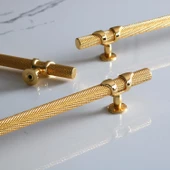 Burç Kulp 128 mm Gold Altın Renk Mobilya Çekmece Mutfak Dolabı Dolap Kulpları Kapak Kulpu Kulb Metal thumbnail 8