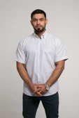 Geniş Ve Rahat (Bol) Kesim Cepli Bitik Kareli Klasik Kısa Kol Erkek Gömlek thumbnail 10