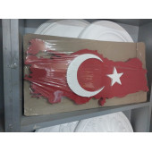 Strafor Köpük Bayrak Harita 24X 55 X 2 CM - 2