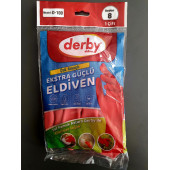 Derby Lateks 8  Beden Bulaşık Eldiveni Çift - 1