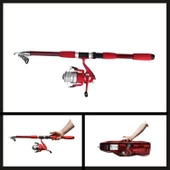 Uyguna-Yakala 2.10 Mt Kırmızı Combo Kamış Makine Set-LER.042 thumbnail 1