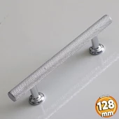 Doruk Kulp 128 mm Krom Renk Mobilya Mutfak Çekmece Dolabı Dolap Kulpları Kapak Kulpu Kulbu Metal thumbnail 1
