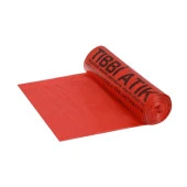 Polix Tıbbi Atık Çöp Torbası (55X60) (Kırmızı) (100 mic) (300 gr) (10 Lu) (20 Rulo) (1 Koli) - 1