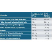 Senkavit Kids Sitikolin + Omega 3 + Vitamin B1 +B6 + B12 içeren 100 Ml Şurup - 3