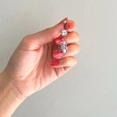 316L Çelik Zirkon Taşlı Karınca Piercing PRC-120 thumbnail 2