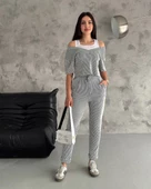 Ottoman Duble Paça Takım ( Pantolon- İçten Kombinli Atlet Tişört) - 6