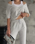 Ottoman Duble Paça Takım ( Pantolon- İçten Kombinli Atlet Tişört) - 1