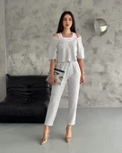 Ottoman Duble Paça Takım ( Pantolon- İçten Kombinli Atlet Tişört) - 2