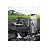 QASUL 360 DERECE DÖNEBİLEN AYARLANABİLİR ARAÇ İÇİ TELEFON TUTUCU - 3