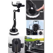 QASUL 360 DERECE DÖNEBİLEN AYARLANABİLİR ARAÇ İÇİ TELEFON TUTUCU - 4