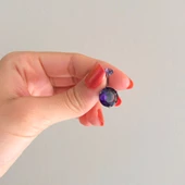 316L Çelik Mor Zirkon Taşlı Piercing PRC-111 thumbnail 2