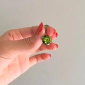 316L Çelik Yeşil Zirkon Taşlı Piercing PRC-110 thumbnail 2