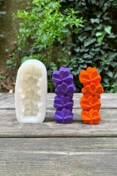 Erik Çiçeği Sütun Tekli Silikon Mum Kalıbı - 3