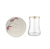 EVALİZA NOSTALJI ÇİÇEK 6LI ÇAY SETİ - 1