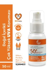 Doğal Içerikli Bebek Çocuk Ve Yetişkin Güneş Kremi Leke Karşıtı Vegan Uva Uvb 50 Spf Tüm Ciltler - 1
