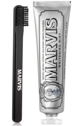Marvis Whitening Mint Beyazlatıcı Diş Macunu 85 ml Ve Black Orta Sert Diş Fırçası - 1