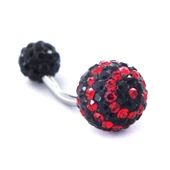 316L Çelik Siyah Zirkon Taşlı Toplu Piercing PRC-102 thumbnail 5