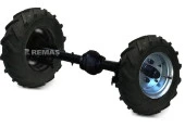 Çapa Makinası Tekerleği 400x8 Dubleks Antrac 200 Teker Takımı Cırcır Aks - 1
