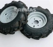 Çapa Makinası Tekerleği 400x8 Dubleks Antrac 200 Teker Takımı Cırcır Aks - 2