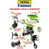 Taral 210 M Şanzımanlı 6.5 HP Çapalama 2 ileri 1 geri Benzinli Çapa Makinesi - 4