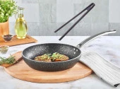 Granit Tava 24 CM Ve Silikon Maşa - 1