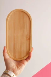 Bambu  Yağdanlık Altlığı - Sabunluk Standı - Çok Amaçlı Sunumluk - 1