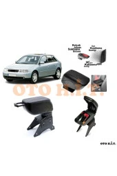 OTO H.İ.T.  Audi A3 97-03 Uyumlu Kol Dayama Ve Kolçak Sürgülü Bardaklıklı Ayarlanabilir Siyah Deri thumbnail 1