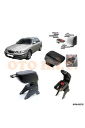 OTO H.İ.T.  Mazda 626 Uyumlu Kol Dayama Ve Kolçak Sürgülü Bardaklıklı Ayarlanabilir Siyah Deri thumbnail 1