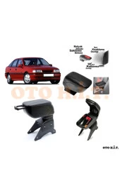 OTO H.İ.T.  Opel Vectra A Uyumlu Kol Dayama Ve Kolçak Sürgülü Bardaklıklı Ayarlanabilir Siyah Deri thumbnail 1