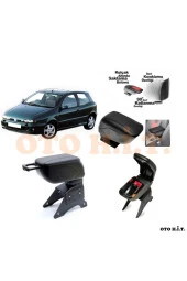 OTO H.İ.T.  Fiat Brava Uyumlu Kol Dayama Ve Kolçak Sürgülü Bardaklıklı Ayarlanabilir Siyah Deri thumbnail 1