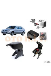 OTO H.İ.T.  Citroen Xsara Uyumlu Kol Dayama Ve Kolçak Sürgülü Bardaklıklı Ayarlanabilir Siyah Deri thumbnail 1