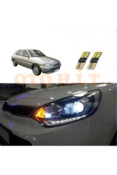 OTO H.İ.T.  Ford Escort Uyumlu Park Ampulü Beyaz Led Aydınlatma Ampulü Canbus'li thumbnail 1