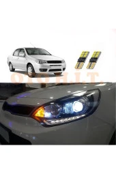 OTO H.İ.T.  Fiat Albea Yeni Uyumlu Park Ampulü Beyaz Led Aydınlatma Ampulü Canbus'li thumbnail 1