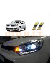 OTO H.İ.T.  Renault Clio 2 Makyajlı Uyumlu Park Ampulü Beyaz Led Aydınlatma Ampulü Canbus'li - 1