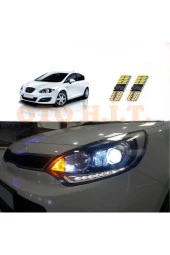 OTO H.İ.T.  Seat Leon Mk 2 Uyumlu Park Ampulü Beyaz Led Aydınlatma Ampulü Canbus'li thumbnail 1