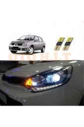 OTO H.İ.T.  Renault Symbol 02-08 Uyumlu Park Ampulü Beyaz Led Aydınlatma Ampulü Canbus'li thumbnail 1
