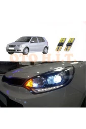 OTO H.İ.T.  Volkswagen Polo Dürbün Göğüs Uyumlu Park Ampulü Beyaz Led Aydınlatma Ampulü Canbus'li thumbnail 1