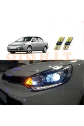 OTO H.İ.T.  Toyota Corolla 02-06uyumlu Park Ampulü Beyaz Led Aydınlatma Ampulü Canbus'li thumbnail 1