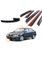 OTO H.İ.T.  SKODA OCTAVİA 99-09 UYUMLU BAGAJ ÜSTÜ SPOİLER MAT SİYAH thumbnail 1