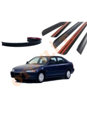 OTO H.İ.T.  HONDA CİVİC EG KASA UYUMLU BAGAJ ÜSTÜ SPOİLER MAT SİYAH thumbnail 1