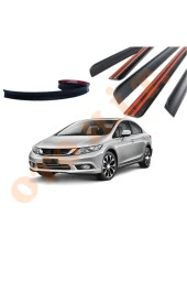 OTO H.İ.T.  HONDA CİVİC FB7 UYUMLU BAGAJ ÜSTÜ SPOİLER MAT SİYAH thumbnail 1