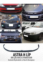 OTO H.İ.T.  Fiat Tempra Uyumlu Astra H Lip Esnek Plastik Ön Tampon Eki Siyah Spoiler - 4